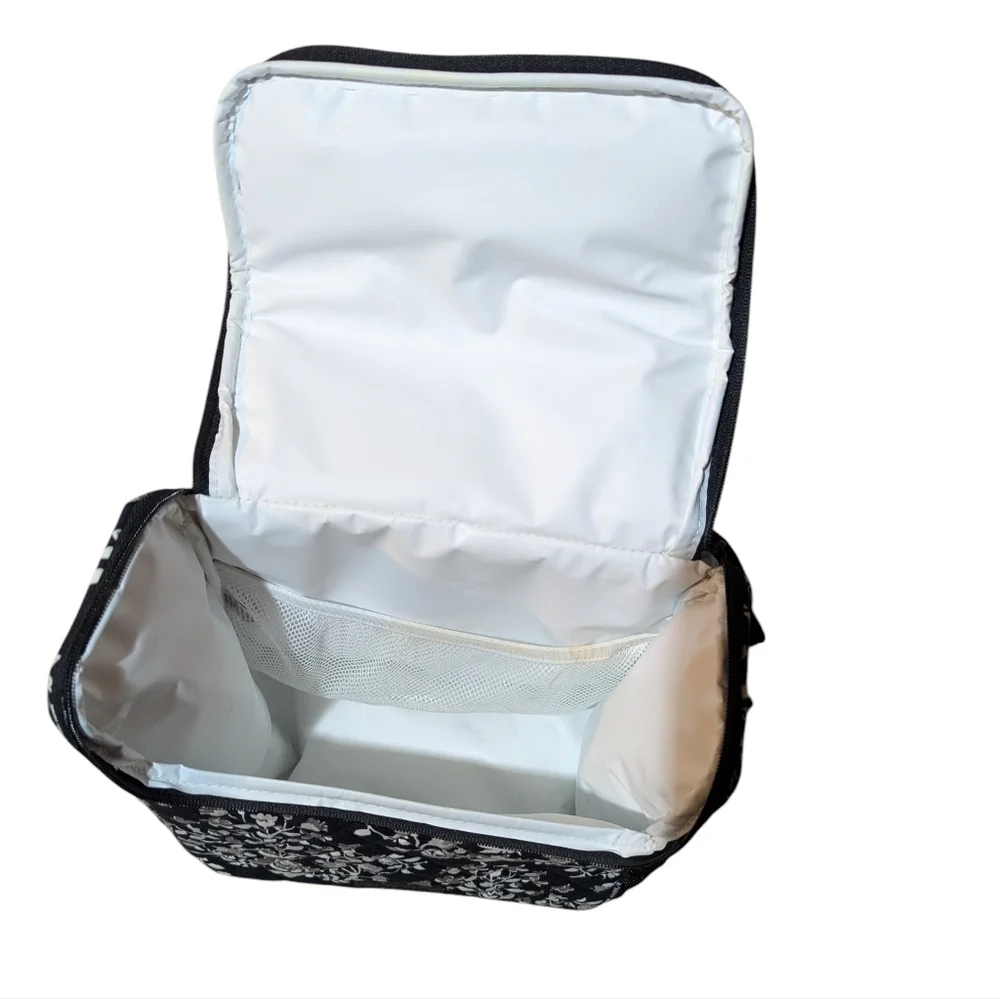 Vera Bradley Black and White Floral Backpack - Picture 5 of 6